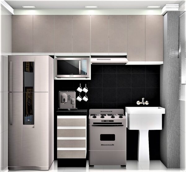Cozinha Planejada A23 | 100% MDF: Conjunto de 6 Peças
