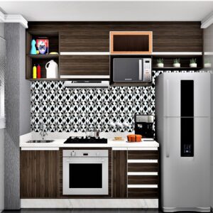 Cozinha Planejada A22 | 100% MDF: Conjunto de 9 Peças