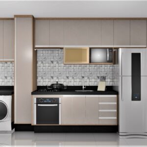 Cozinha Planejada A05 | 100% MDF: Conjunto de 15 Peças