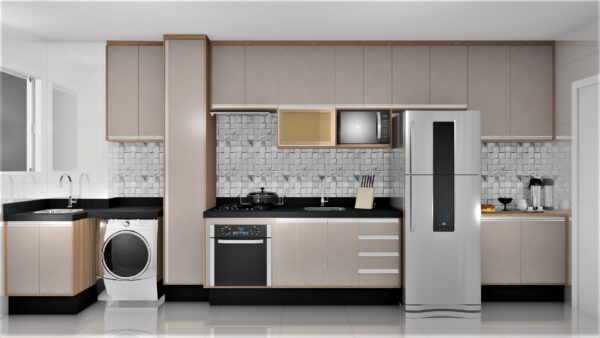 Cozinha Planejada A05 | 100% MDF: Conjunto de 15 Peças