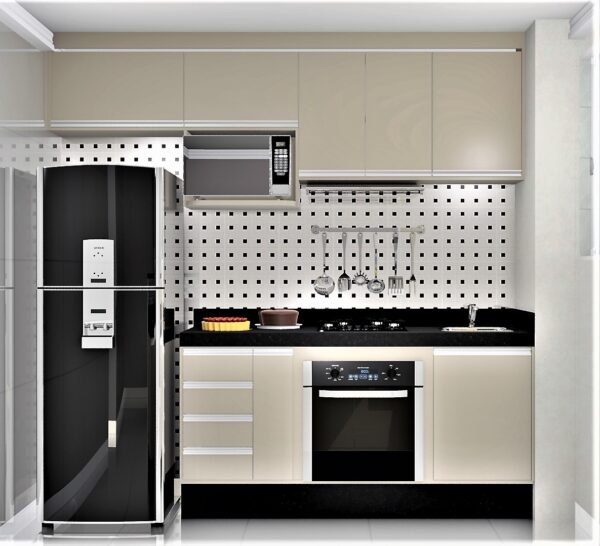 Cozinha Planejada A04 | 100% MDF: Conjunto de 11 Peças