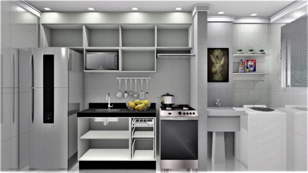 Cozinha Planejada A50 | 100% MDF: Conjunto de 7 Peças - Imagem 2