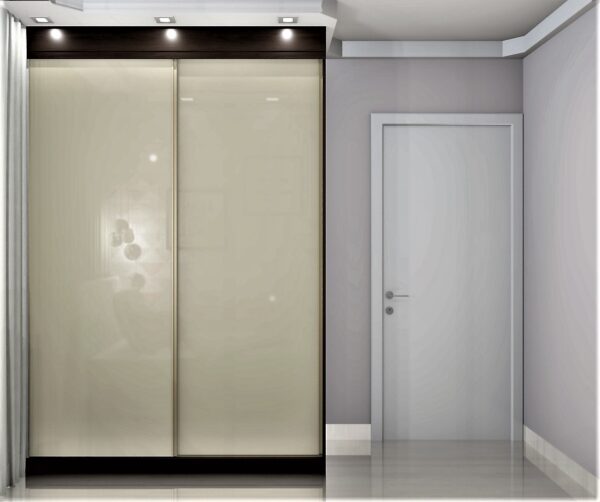 Guarda Roupa Solteiro 100% MDF Modulado A02 | 2 Portas de correr 3 gavetas - Imagem 2