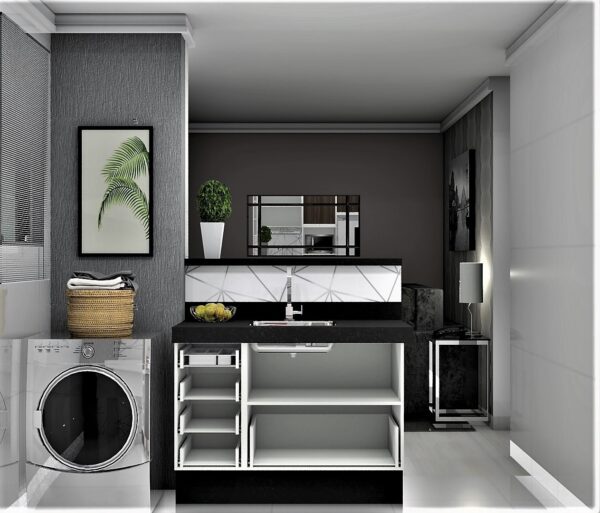Cozinha Planejada A24 | 100% MDF: Conjunto de 6 Peças - Imagem 4
