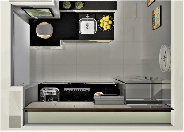 Cozinha Planejada A25 | 100% MDF: Conjunto de 9 Peças - Imagem 5