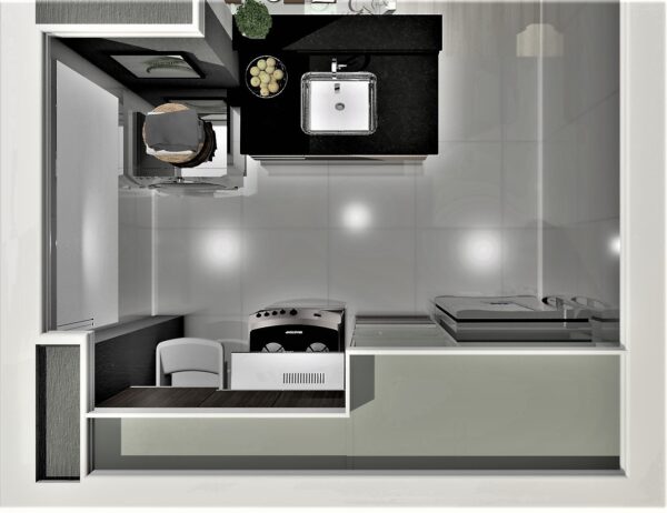 Cozinha Planejada A24 | 100% MDF: Conjunto de 6 Peças - Imagem 5