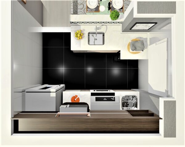 Cozinha Planejada A22 | 100% MDF: Conjunto de 9 Peças - Imagem 5