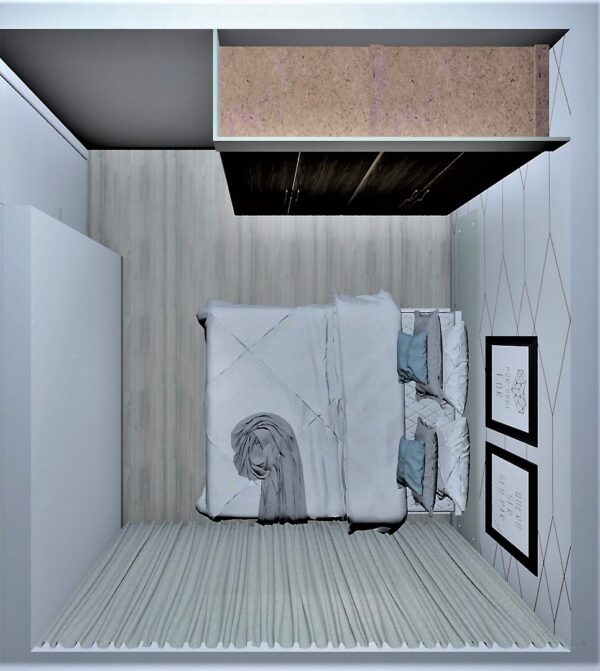 Guarda Roupa Casal 100% MDF Modulado A18 | 4 Portas de giro - Imagem 3