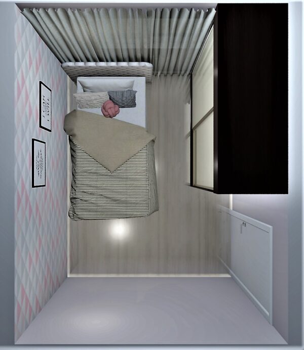 Guarda Roupa Solteiro 100% MDF Modulado A02 | 2 Portas de correr 3 gavetas - Imagem 4