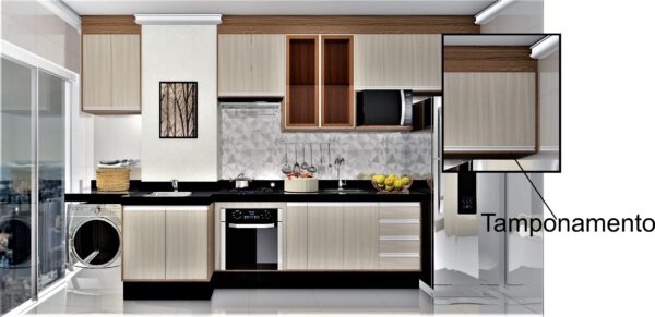 Cozinha Planejada A01 | 100% MDF: Conjunto de 11 Peças - Imagem 3