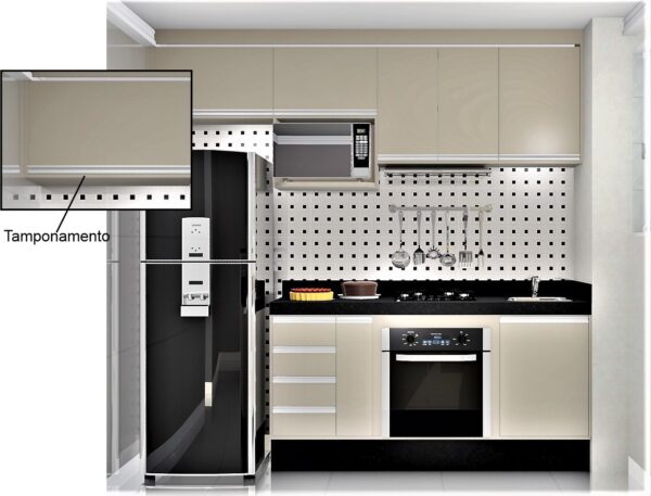 Cozinha Planejada A04 | 100% MDF: Conjunto de 11 Peças - Imagem 5