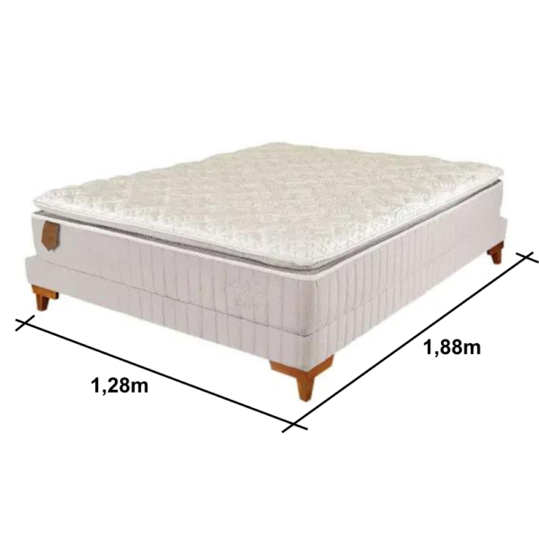 Colchão Viuva Mola Latex Firm Linho 1,28m X 1,88 - Imagem 6