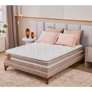 Colchão Casal Mola Latex Soft Gel Linho 1,38m x 1,88m