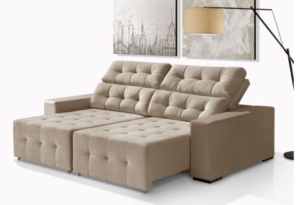 Sofá Imola retratil reclinavel 2 lugares  2.10m