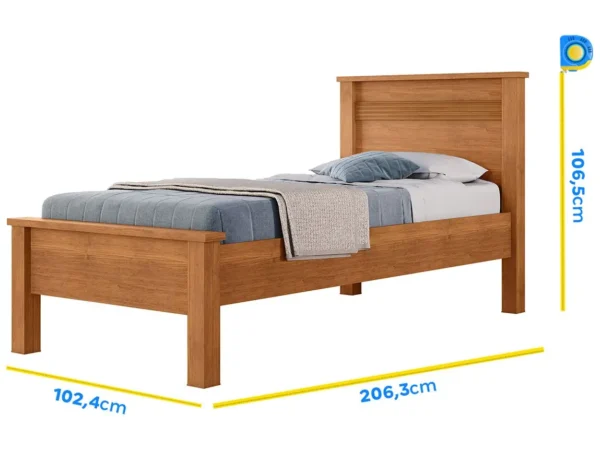 Cama Solteiro Barcelona - Imagem 2