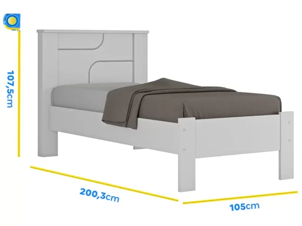 Cama Solteiro Perola - Imagem 3