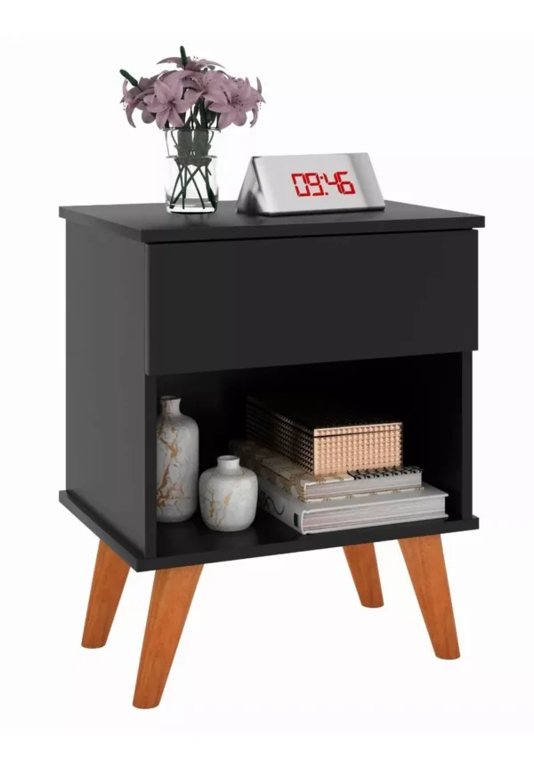 Criado Classic Duda Retro Decoração Pé Palito Madeira Maciça - Imagem 5