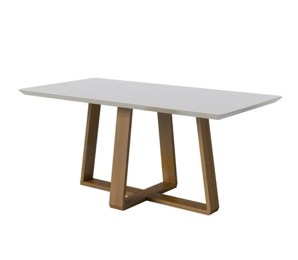 Mesa Wood 1.2 c/ vidro retangular - Imagem 2