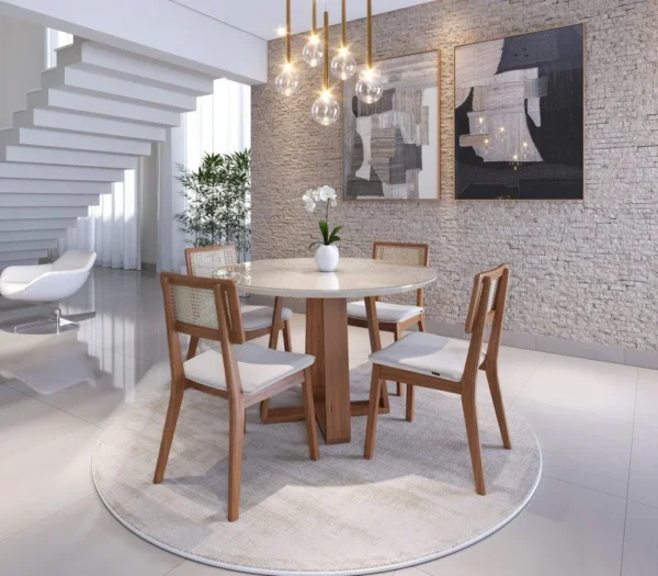 Mesa Wood redonda 1.2
