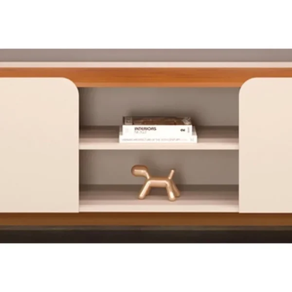 Rack Bancada com Painel para Tv até 75 Polegadas Nadine Led e Nichos - Imagem 14