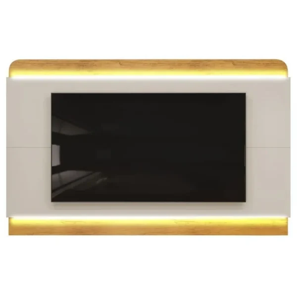 Rack Bancada com Painel para Tv até 75 Polegadas Nadine Led e Nichos - Imagem 4