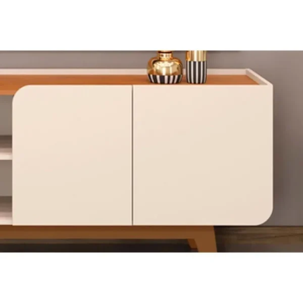 Rack Bancada com Painel para Tv até 75 Polegadas Nadine Led e Nichos - Imagem 3
