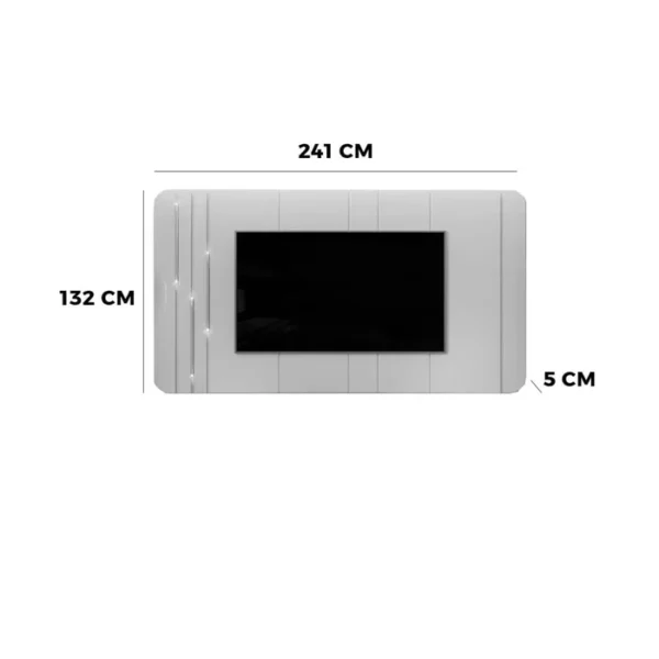 Painel Celine para Tv até 75 Polegadas com Led - Imagem 2