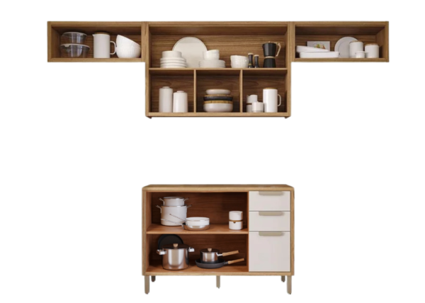 COZINHA MODULADA MG04-ELOISE COM 05 MÓDULOS COM 01 PEÇA RIPADA - Imagem 3