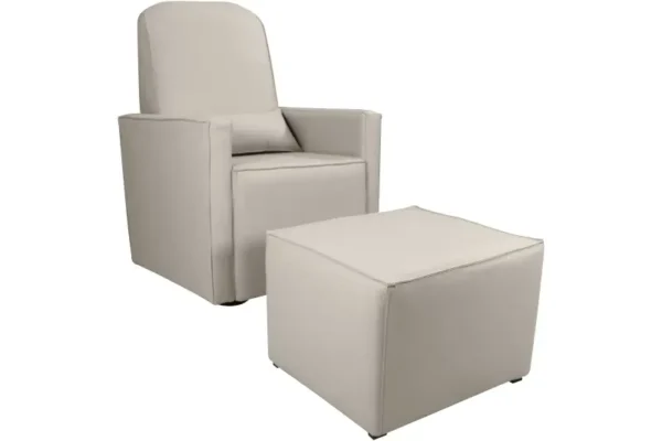Poltrona Decorativa Annecy Amamentação com Balanço + Puff Sintético - Imagem 4