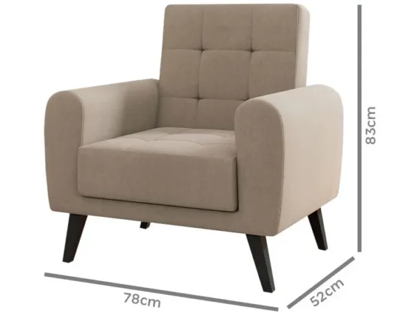POLTRONA DECORATIVA LIVIA - Imagem 2