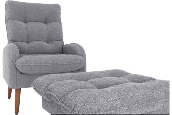 Poltrona Decorativa Nantes + Puff - Imagem 3