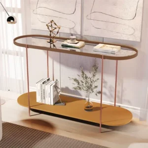 APARADOR ALAMANDA COM ESPELHO E PES EM METALON