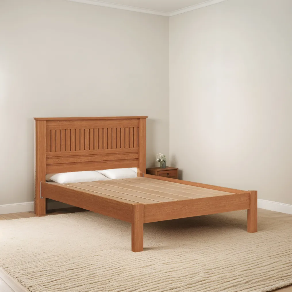 CAMA CASAL MONACO COM CABECEIRA RIPADO REFORCO NO ESTRADO E PES COM PROTETOR DE UMIDADE - Imagem 3