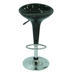 Banqueta Bar Tulipa Preto Giratória  02 Und