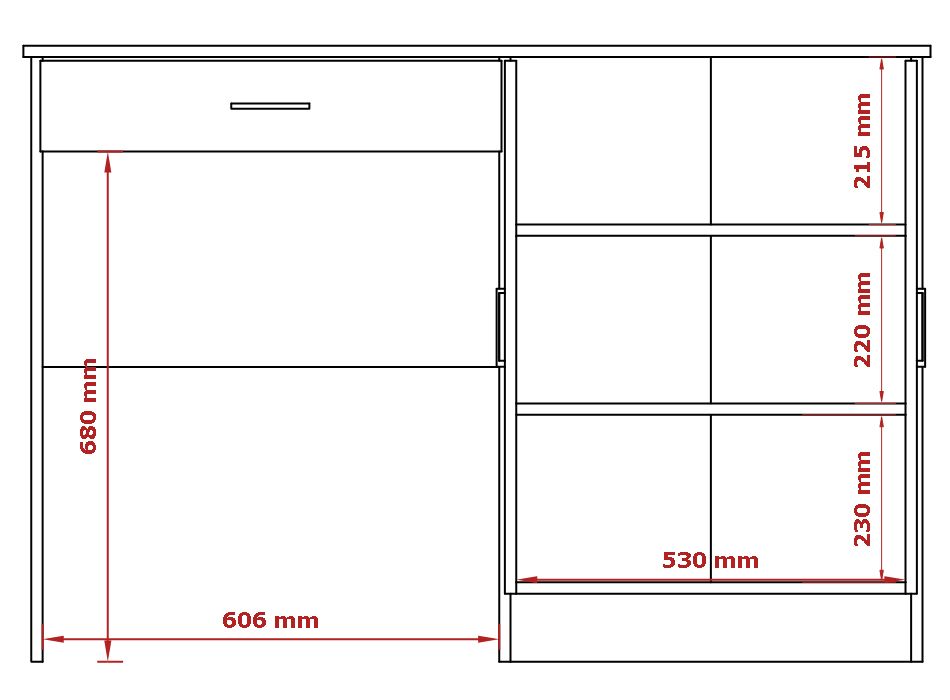 Escrivaninha Mesa notebook Computador Space - Imagem 7