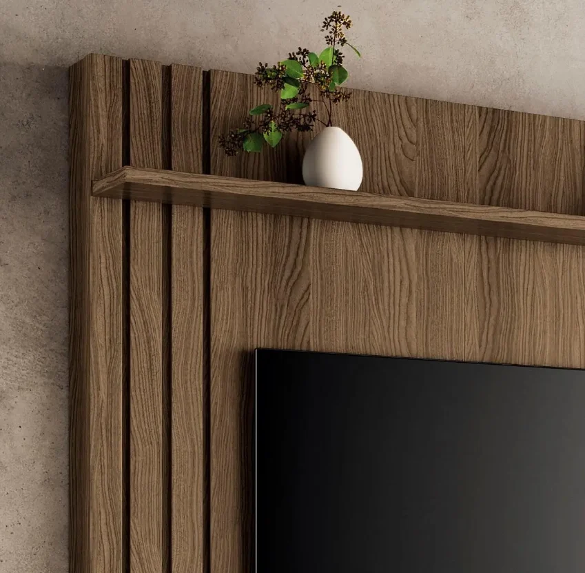 Home Painel Theater Trinus para Sala, Ideal para TV de até 70” com Rodízios - Imagem 6