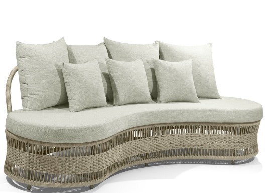 Sofá Orgânico em Corda Náutica e Estofado - ODHARA - Imagem 2