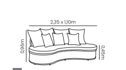 Sofá Orgânico em Tricô DUNA, Náutico e Estofado - Imagem 5