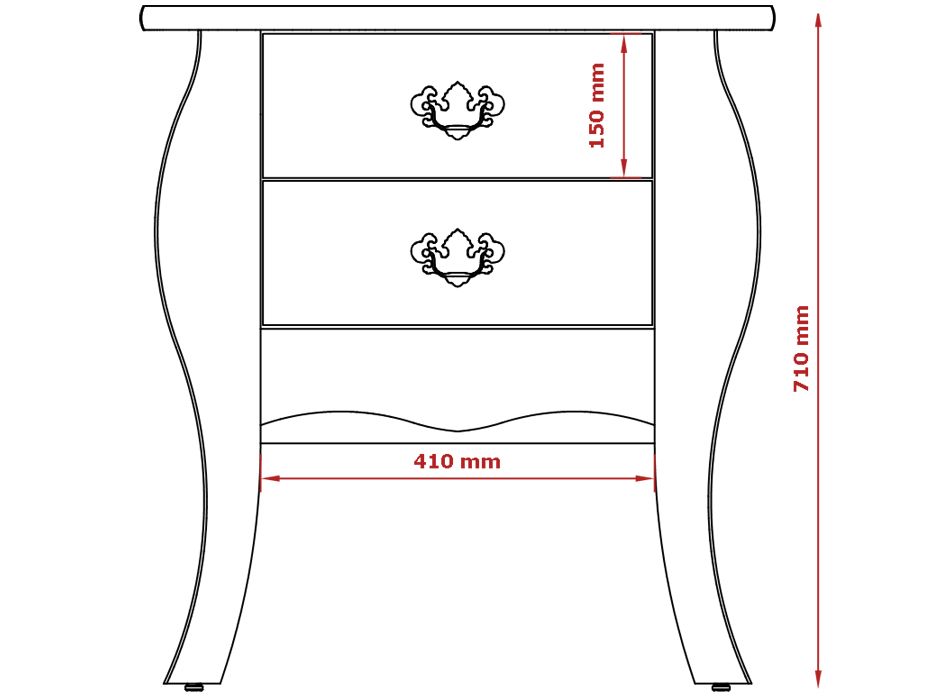 Criado Mudo Retrô Bombê Premier - Imagem 7