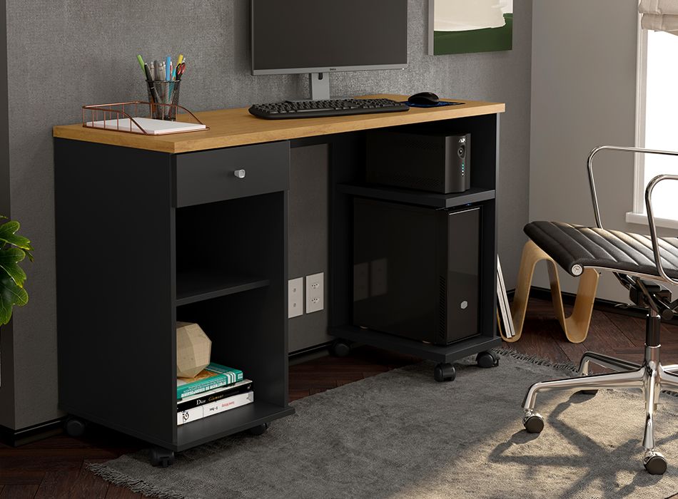 Mesa Para Computador 125cm Gaveta Million - Imagem 7
