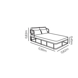 Chaise em Corda Náutica e Alumínio Área Externa- HAVANA - Imagem 4