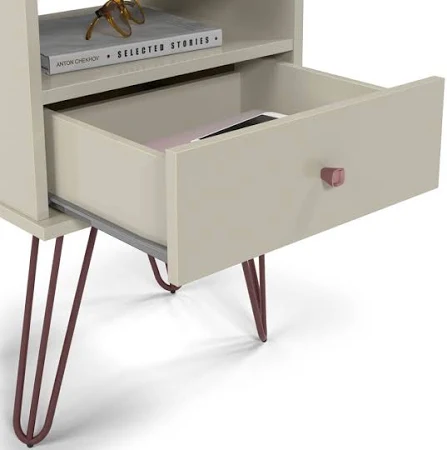 Conjunto kit 2 mesa de cabeceira retro pés palito - Imagem 6