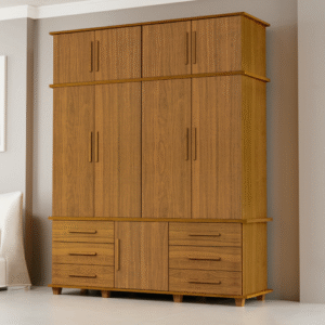 Guarda Roupa Armário Casal Londres 04 portas