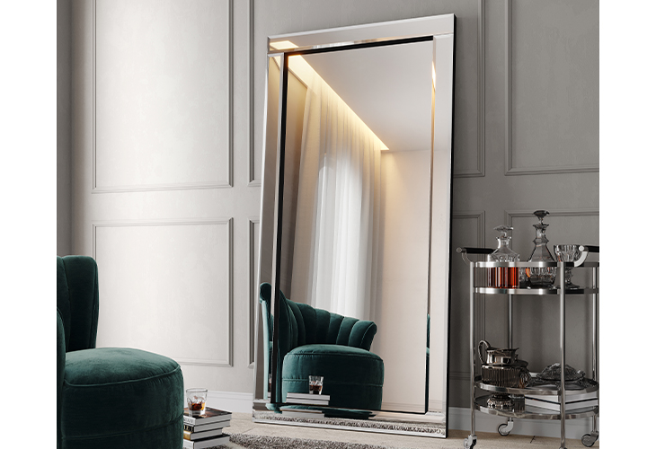 Espelho de Chão Bellatrix 1.85 Alto Padrão Luxo