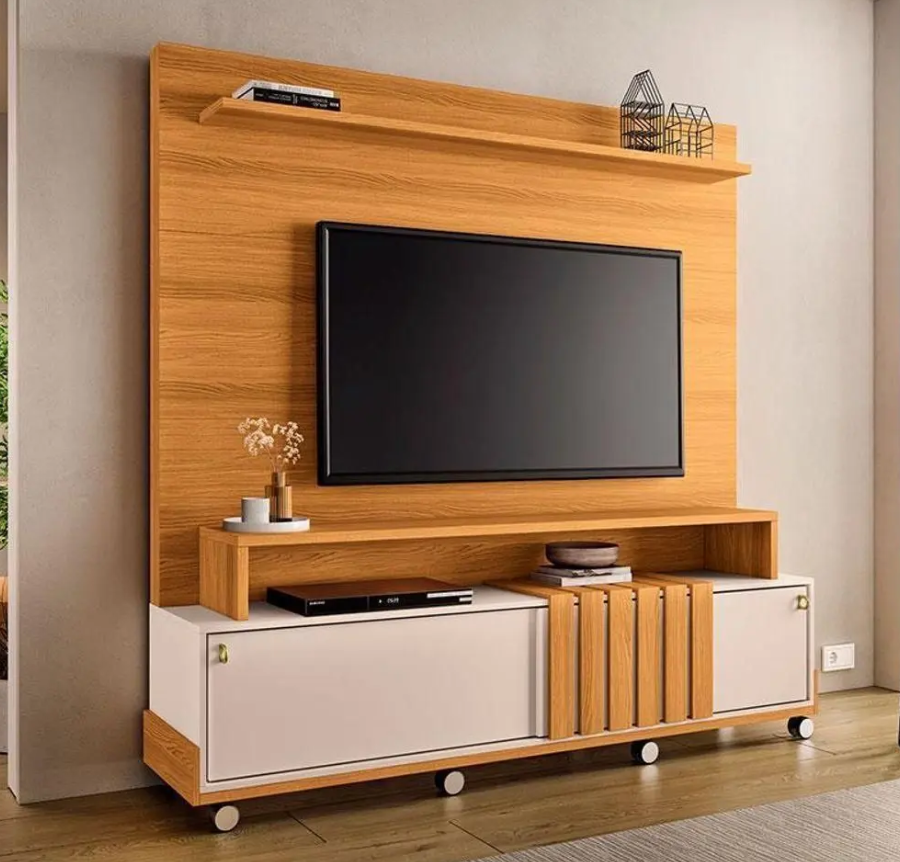 Estante Home 1.80 Theater Ambiente Bold 02 portas 100% MDF