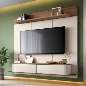 Painel Home Suspenso 1.80 Galax para TVs até 70 Polegadas 02 portas 100% MDF
