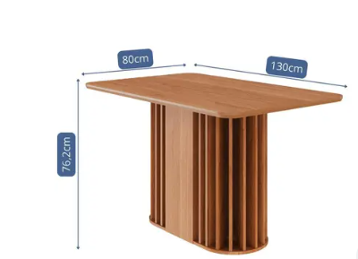 Conjunto de Mesa Julieta Retangular 1.30 com Tampo de MDF Cinamomo e 4 Cadeiras Juliana - Imagem 4