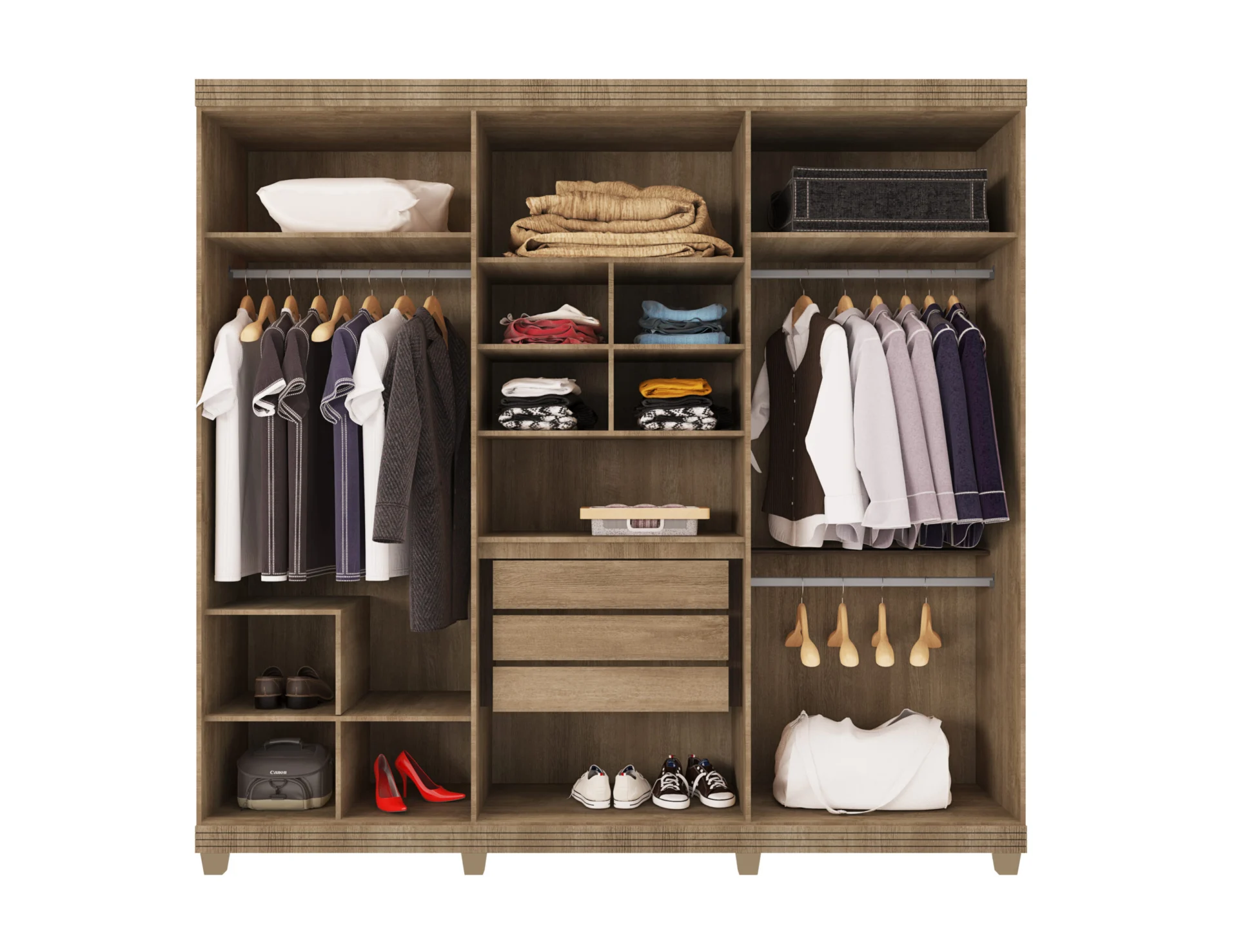 Guarda Roupa Berlim 06 gavetas 03 gavetas 100% MDF - Imagem 8