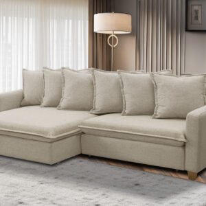 Sofá Ilhéus de eucalipto retrátil reclinável