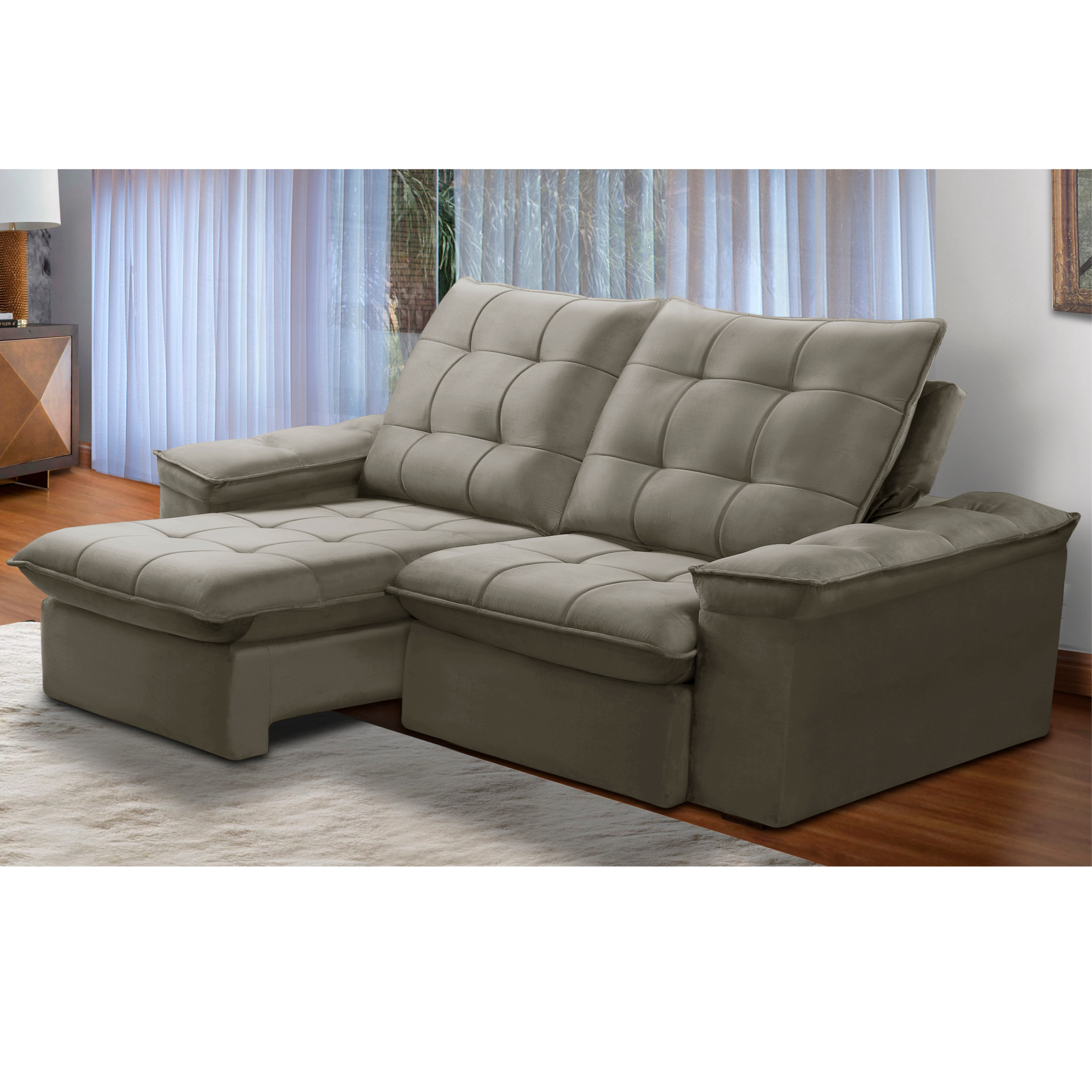 Sofá Retrátil e Reclinável Batam